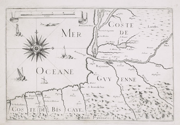  [Coste de Guyenne et coste de Biscaye].. TASSIN (Christophe);