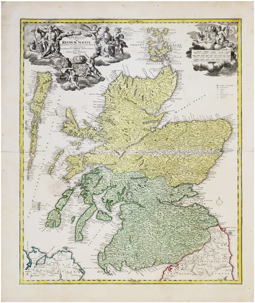  [&Eacute;COSSE] Magn&aelig; Britanni&aelig; pars septentrionalis qua regnum Scoti&aelig;.. HOMANN (Johann Baptist).