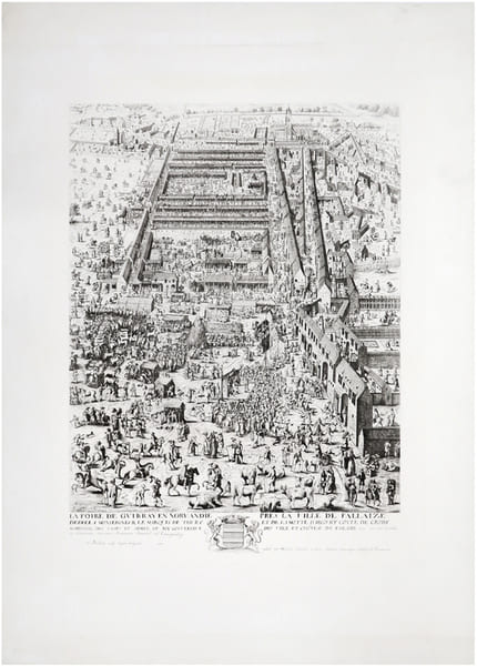  [NORMANDIE/FALAISE] La Foire de Guibray en Normandie pr&egrave;s la ville de Fallaize.. CHAUVEL (Fran&ccedil;ois) & MAILLARD (A.).