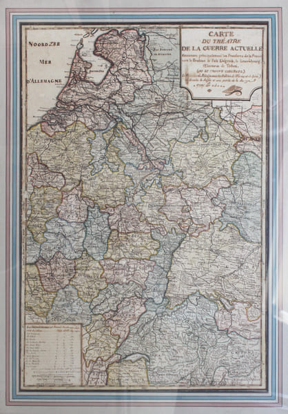  Carte du th&eacute;&acirc;tre de la guerre actuelle.. [ANONYME].