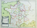  Carte pour la concorde de la géographie des provinces et des départements de la France.. [ANONYME].