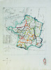  [Carte de France].. COSSART d'ESPIÈS (Louis Antoine Camille de).