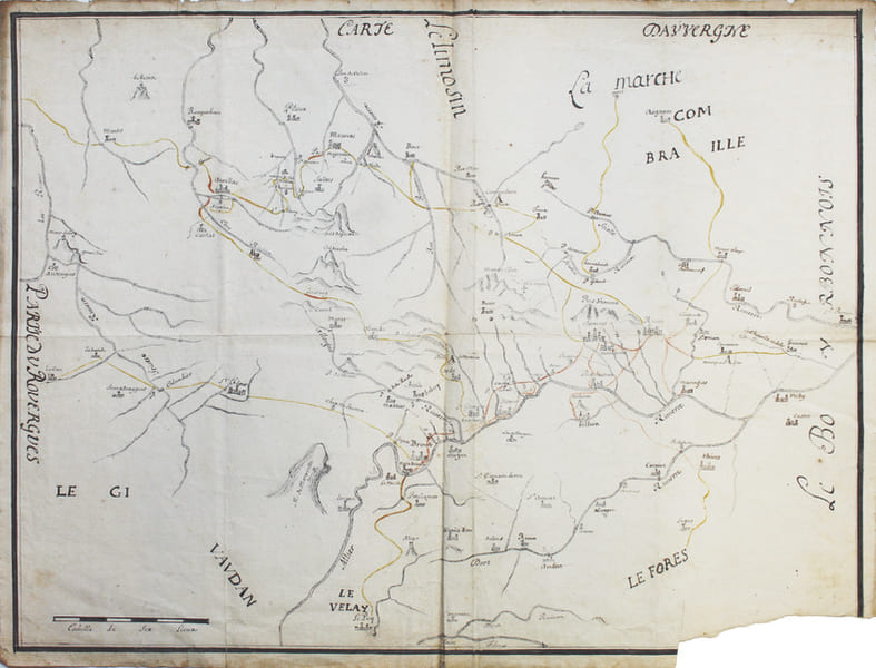  Carte d'Auvergne.. [ANONYME].