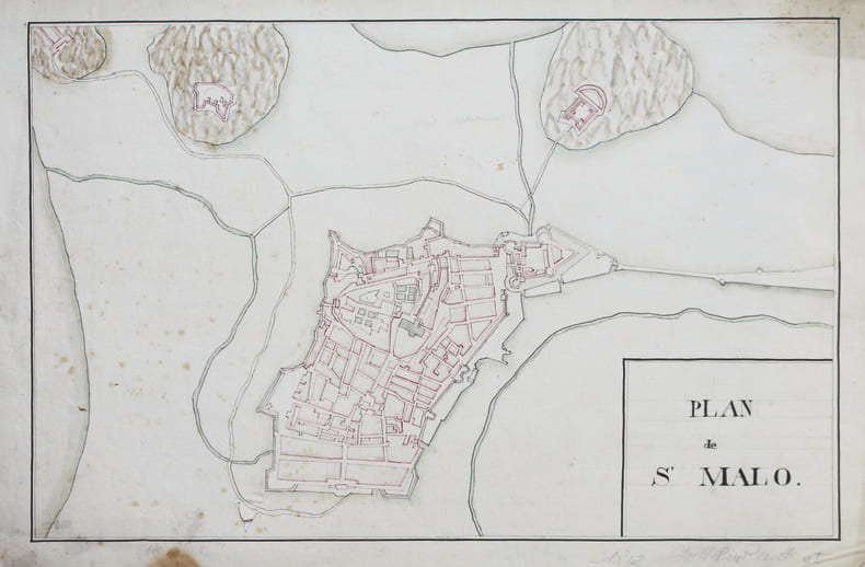  Plan de St Malo.. [ANONYME].