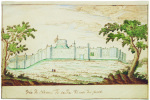  Vue du château de Windsor du côté du parck.. [ANONYME].