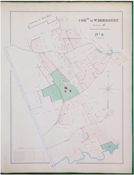  Succession de Mr et Mme Colombier-Batteur. Atlas des biens ruraux &eacute;chus &agrave; Mme S&eacute;nart-Colombier.. FI&Eacute;VET-BARR&Eacute; (L.).
