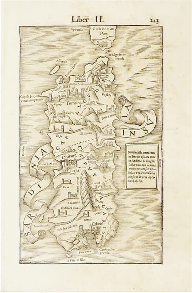  [SARDAIGNE] Sardinia insula.. M&Uuml;NSTER (Sebastian).