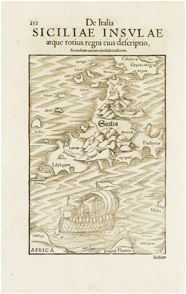  [SICILE] De Italia Sicili&aelig; insul&aelig; atque totius regni eius descriptio.. M&Uuml;NSTER (Sebastian).