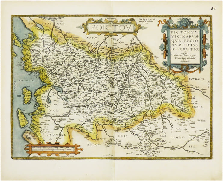  [POITOU] Poictou. Pictonum vicinarumque regionum fidiss descriptio.. ORTELIUS (Abraham).