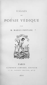 Essais de poésie védique.