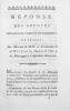 Réponse des députés des manufactures et du commerce de France, aux motions de MM. de Cocherel & Reynaud, députés de l'isle de St. Domingue à ...