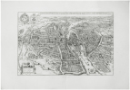  Le plan de la ville, cité, université et fauxbourgs de Paris avec la description de son antiquité.. MERIAN (Matthäus) & ATLAS des ANCIENS PLANS de ...