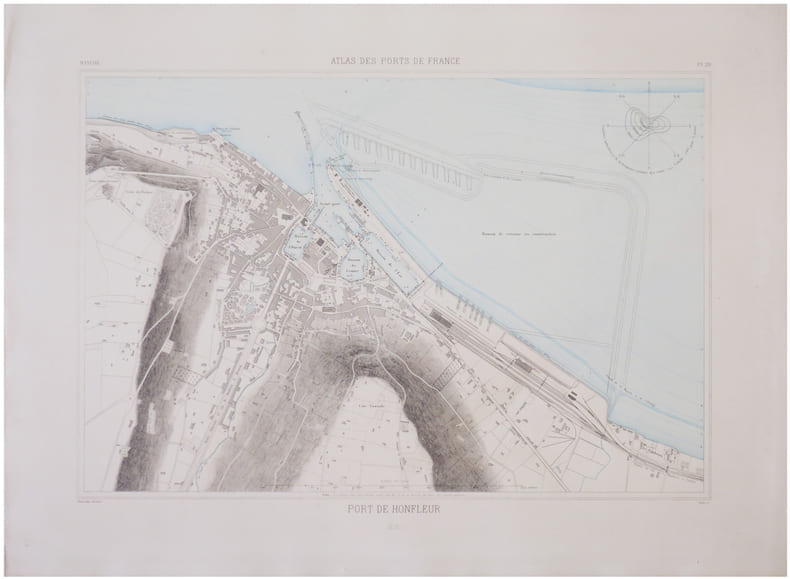  [HONFLEUR] Port de Honfleur.. ATLAS des PORTS de FRANCE.