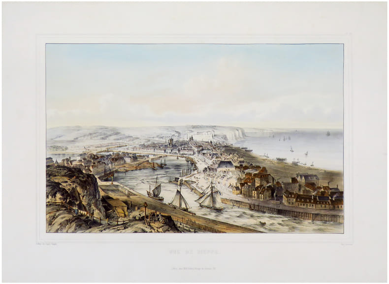  [DIEPPE] Vue de Dieppe.. CHAPUY (Nicolas-Marie-Joseph).
