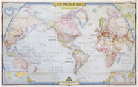 The World map.
