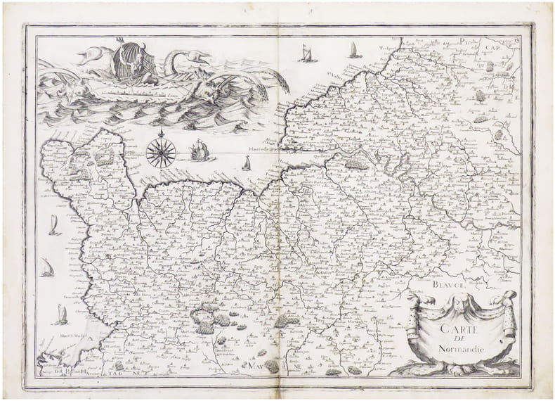  [NORMANDIE] Carte de Normandie.. TASSIN (Christophe).
