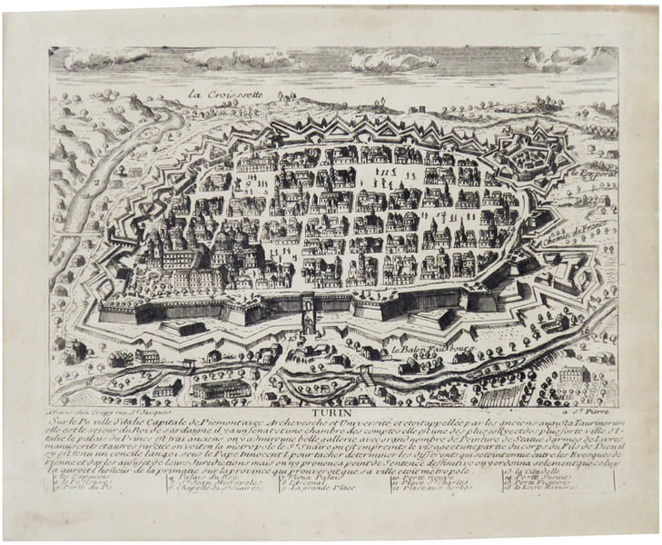  [TURIN] Turin, sur le Po, ville d'Italie, capitale de Pi&eacute;mont.. CR&Eacute;PY (Louis) & AVELINE (Pierre).