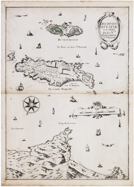  [&Icirc;LES de L&Eacute;RINS] Description du Cap de la Croix, isles Ste Marguerite et St Honorat.. TASSIN (Christophe).