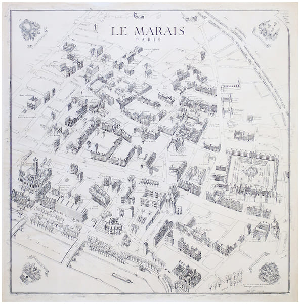  Le Marais. Paris. F&eacute;lix Gatier del.. GATIER (F&eacute;lix).