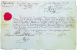 Congé pour passer en France pour cause de maladie. Pièce manuscrite signée.. [GUYANE].