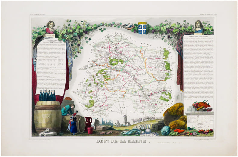  [MARNE] D&eacute;p.t de la Marne.. LEVASSEUR (Victor).
