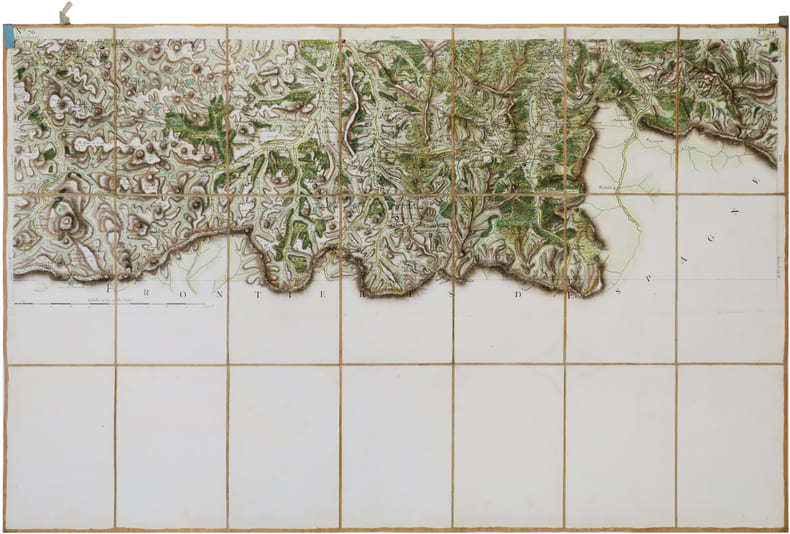  [BAGN&Egrave;RES-de-LUCHON] Carte de Cassini. Feuille n&deg;76/141. Bagn&egrave;res-de-Luchon.. CASSINI de THURY (C&eacute;sar-Fran&ccedil;ois).