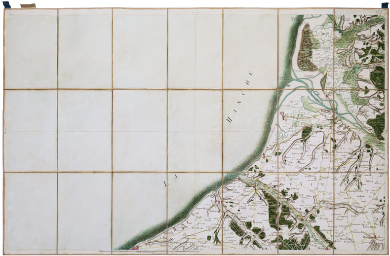  [EU/DIEPPE] Carte de Cassini. Feuille n&deg;23/15. Eu.. CASSINI de THURY (C&eacute;sar-Fran&ccedil;ois).