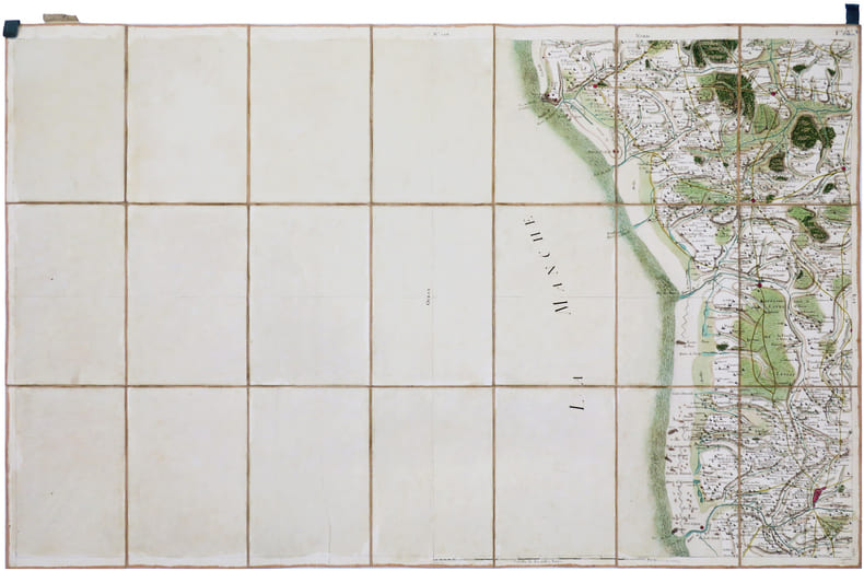  [COUTANCES] Carte de Cassini. Feuille n&deg;126/23. Coutances.. CASSINI de THURY (C&eacute;sar-Fran&ccedil;ois).
