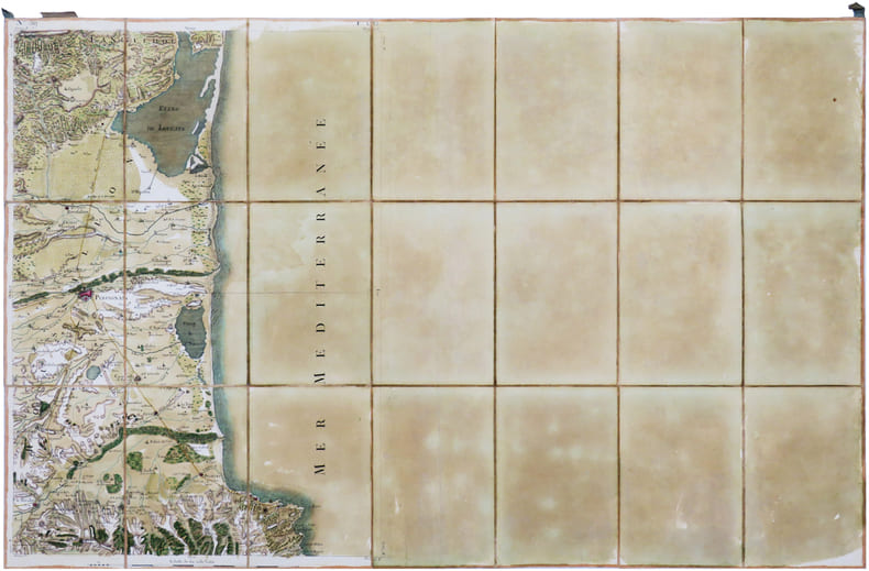  [PERPIGNAN] Carte de Cassini. Feuille n&deg;59. Perpignan.. CASSINI de THURY (C&eacute;sar-Fran&ccedil;ois).