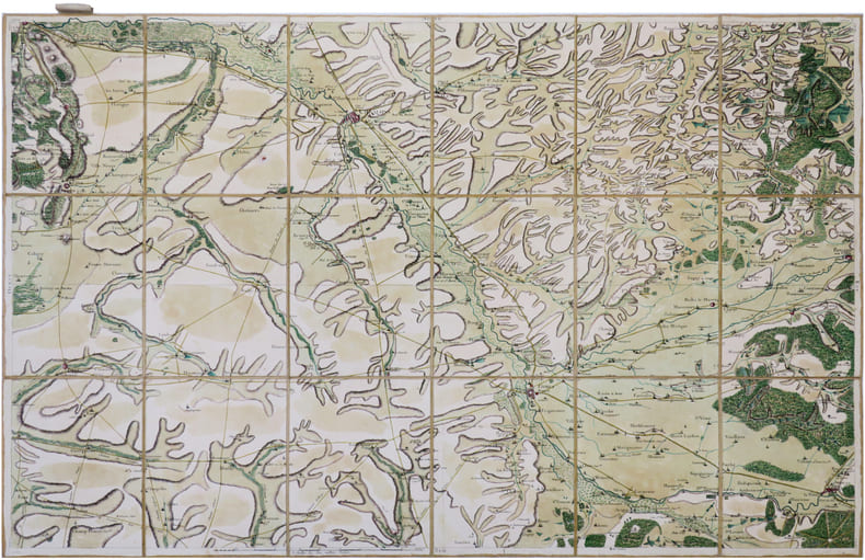  [CH&Acirc;LONS-en-CHAMPAGNE] Carte de Cassini. Feuille n&deg;80/25. Ch&acirc;lons-en-Champagne.. CASSINI de THURY (C&eacute;sar-Fran&ccedil;ois).