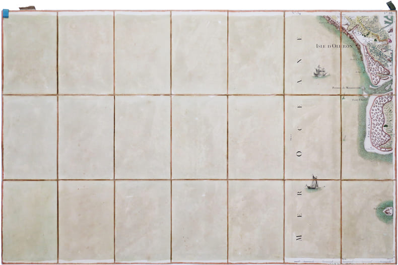  [&Icirc;LE d'OL&Eacute;RON] Carte de Cassini. Feuille n&deg;134/88. &Icirc;le d'Ol&eacute;ron.. CASSINI de THURY (C&eacute;sar-Fran&ccedil;ois).