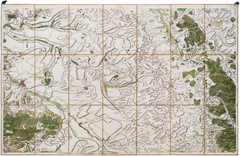  [REIMS] Carte de Cassini. Feuille n&deg;79/39. Reims.. CASSINI de THURY (C&eacute;sar-Fran&ccedil;ois).