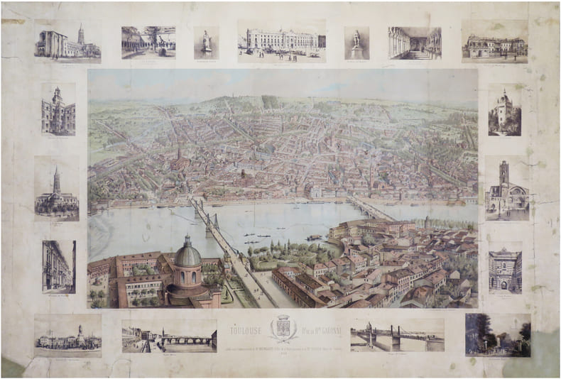  [TOULOUSE] Toulouse. D.t de la H.te-Garonne.. HUGO d'ALESI (Fr&eacute;d&eacute;ric Alexianu dit).