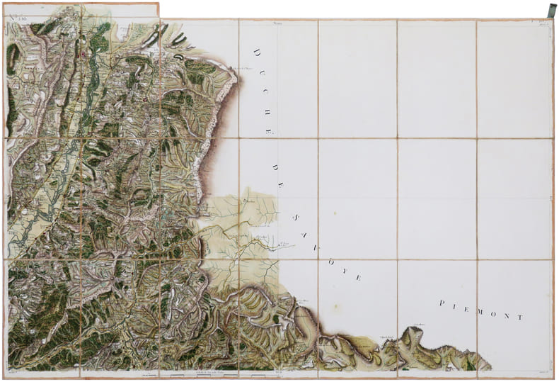  [BARRAUX] Carte de Cassini. Feuille n&deg;150/137. Barraux.. CASSINI de THURY (C&eacute;sar-Fran&ccedil;ois).