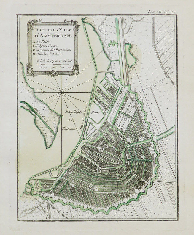 Idée de la ville d'Amsterdam.. BELLIN (Jacques-Nicolas).