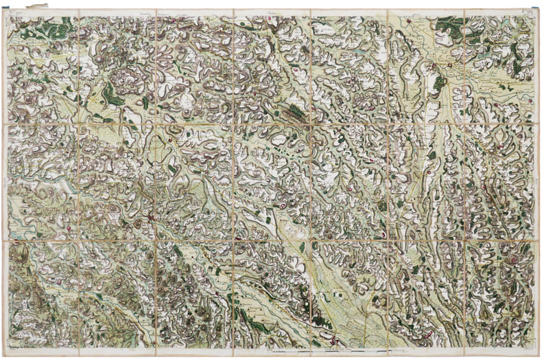  [AIRE-sur-l'ADOUR/ORTHEZ] Carte de Cassini. Feuille n&deg;107/99. Aire-sur-l'Adour.. CASSINI de THURY (C&eacute;sar-Fran&ccedil;ois).