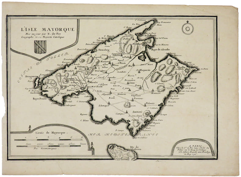 [BAL&Eacute;ARES/MAJORQUE] L'Isle Mayorque.. FER (Nicolas de).