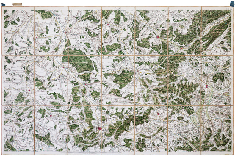 [MIRECOURT] Carte de Cassini. Feuille n&deg;143/64. Mirecourt.. CASSINI de THURY (C&eacute;sar-Fran&ccedil;ois);