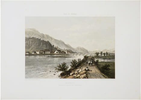  [MONTMÉLIAN] Montmélian. Vue prise de la rive gauche de l'Isère. (Dép.t de la Savoie).. BENOIST (Félix).