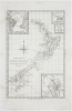  [NOUVELLE-ZÉLANDE] Carte de la Nouvelle Zéelande.. BONNE (Rigobert & COOK (James).
