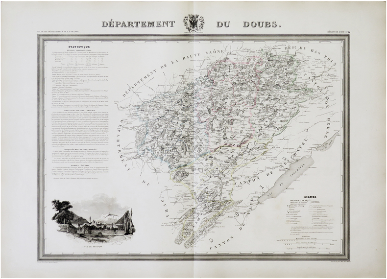  [DOUBS] Département du Doubs.. DONNET (Alexis) & FRÉMIN (Antoine-Rémy).