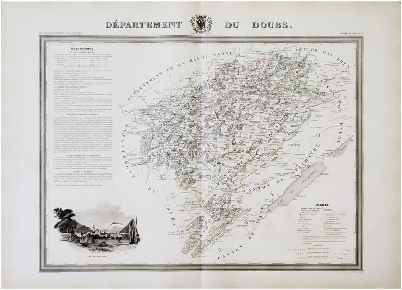  [DOUBS] D&eacute;partement du Doubs.. DONNET (Alexis) & FR&Eacute;MIN (Antoine-R&eacute;my).