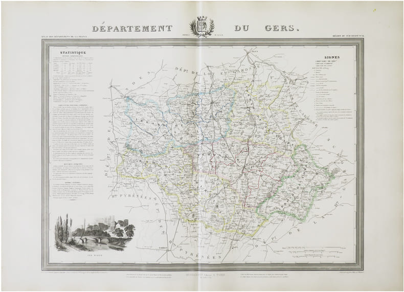  [GERS] D&eacute;partement du Gers.. DONNET (Alexis) & FR&Eacute;MIN (Antoine-R&eacute;my).