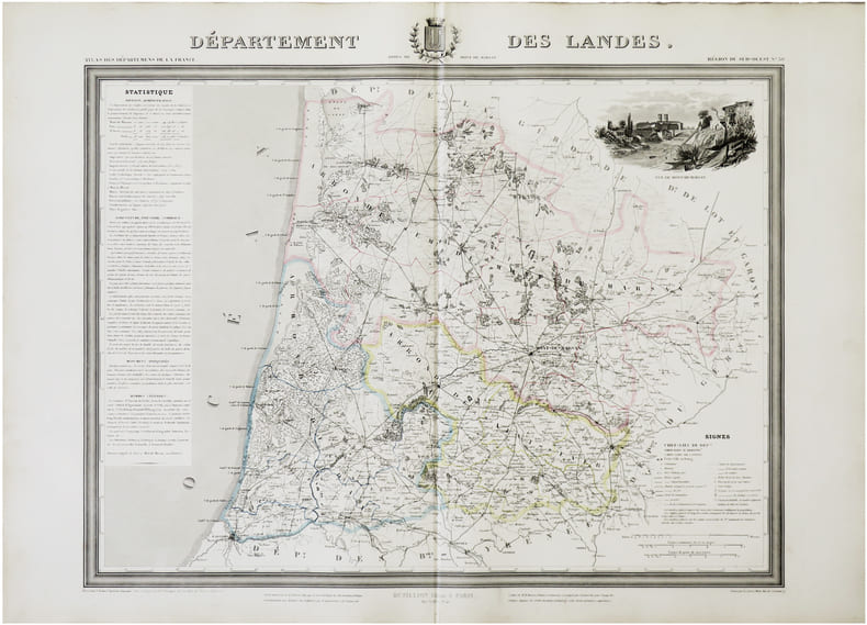  [LANDES] D&eacute;partement des Landes.. DONNET (Alexis) & FR&Eacute;MIN (Antoine-R&eacute;my).