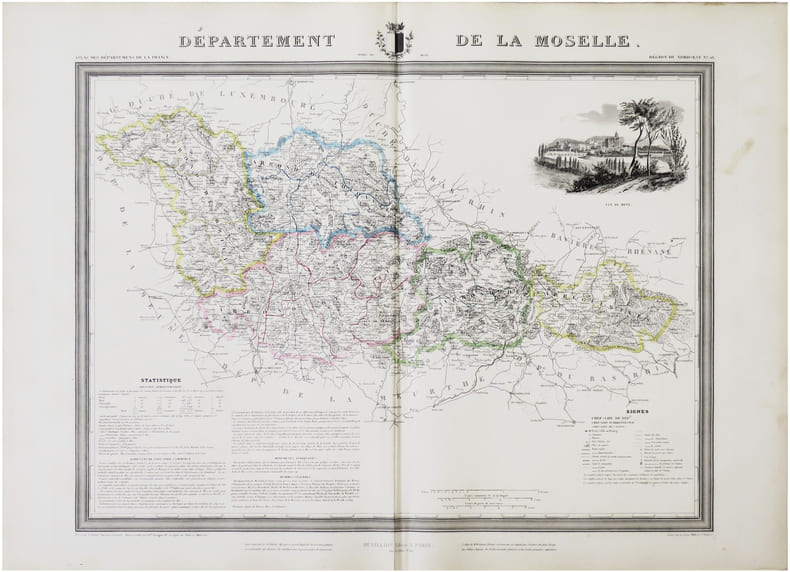  [MOSELLE] D&eacute;partement de la Moselle.. DONNET (Alexis) & FR&Eacute;MIN (Antoine-R&eacute;my).