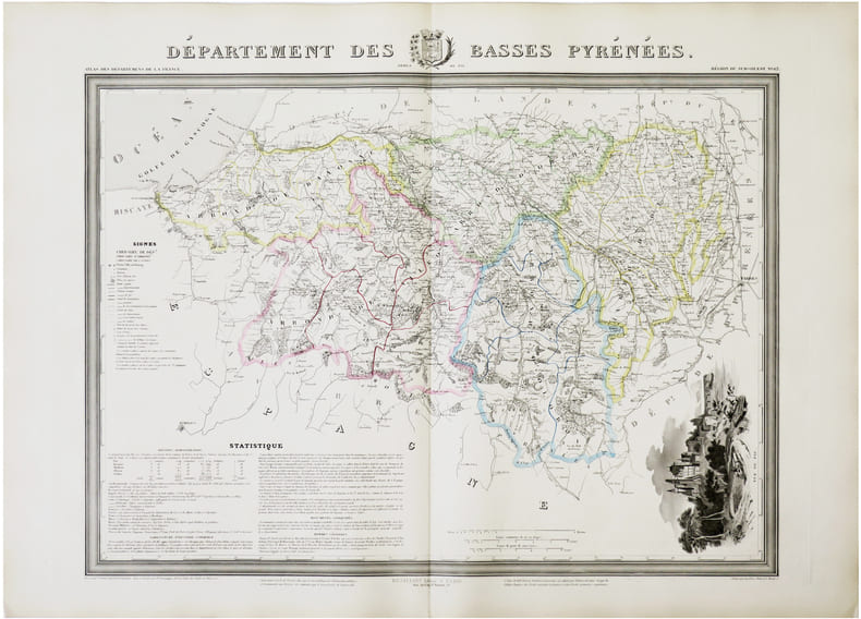  [PYR&Eacute;N&Eacute;ES-ATLANTIQUES] D&eacute;partement des Basses Pyrenn&eacute;es.. DONNET (Alexis) & FR&Eacute;MIN (Antoine-R&eacute;my).