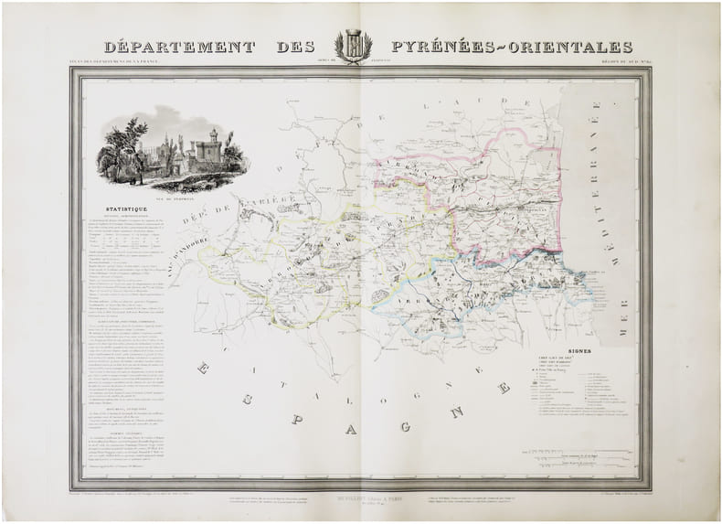  [PYR&Eacute;N&Eacute;ES-ORIENTALES] D&eacute;partement des Pyr&eacute;nn&eacute;es-Orientales.. DONNET (Alexis) & FR&Eacute;MIN (Antoine-R&eacute;my).