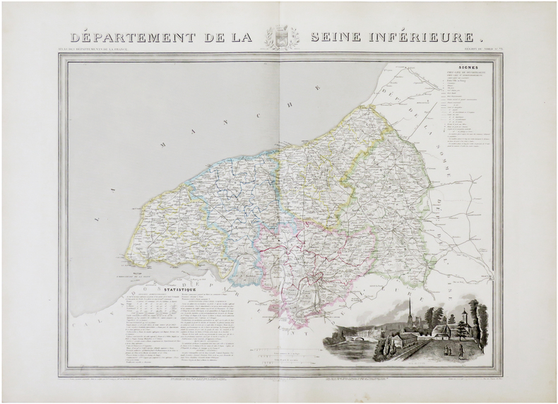  [SEINE-MARITIME] Département de la Seine Inférieure.. DONNET (Alexis) & FRÉMIN (Antoine-Rémy) & MONIN (Charles V.).