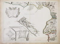  [ÎLE de RÉ] Carte particulière des costes de Poittou Aunis, et de La Rochelle et du fort S.t Louys comme aussy de l'isle de Ré avec ses forts 1627.