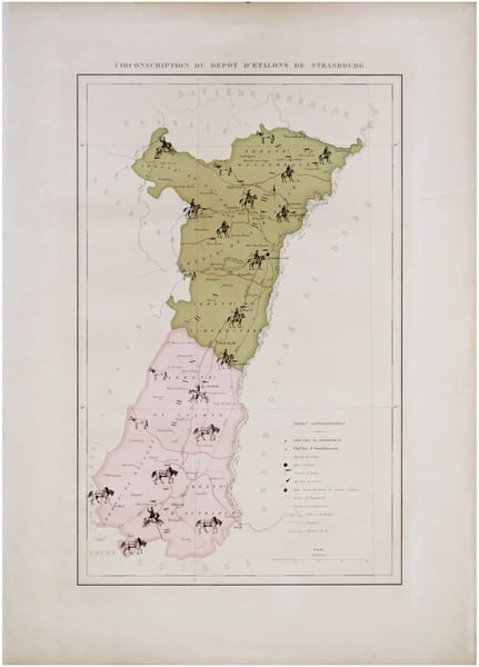  [STRASBOURG/HARAS] Circonscription du d&eacute;p&ocirc;t d'&eacute;talons de Strasbourg.. GAYOT (Eug&egrave;ne).